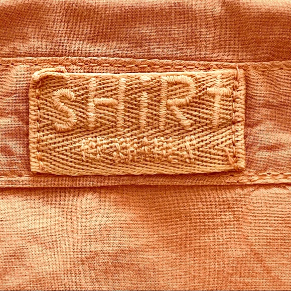 CP Shades Orange SHiRt Long Sleeve 100% Cotton Shirt, size L - Picture 7 of 9